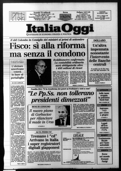 Italia oggi : quotidiano di economia finanza e politica